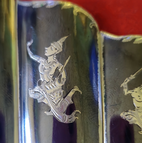 NIELLO SIAM STERLING 72G BRACELET - Picture 10 of 10